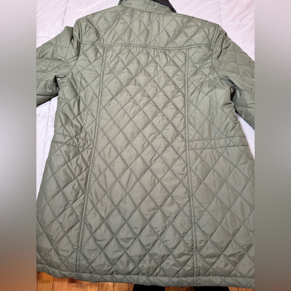 Brooks Brothers Army Green Puffer Quilted Jacket - Picture 9 of 9